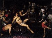 VALENTIN DE BOULOGNE Martyrdom of St Lawrence oil